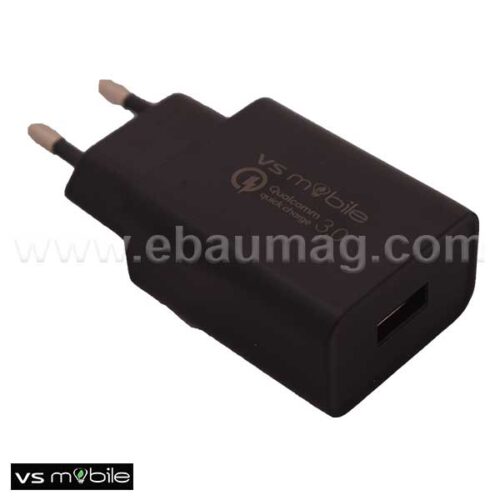 VS Mobile Бързо зарядно устройство 100-240V-3A QC3.0 без кабел 1xUSB