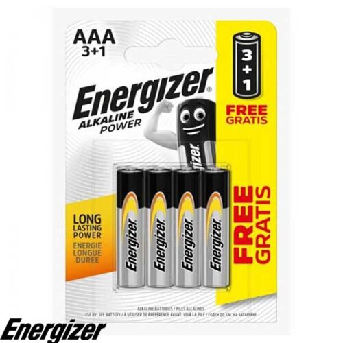Energizer Алкална батерия Alkaline Power AAA 1,5V 3+1бр.