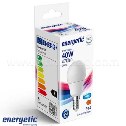 ENERGETIC LED лампа топче 4.9W/840/E14 4000K 470lm (40W)