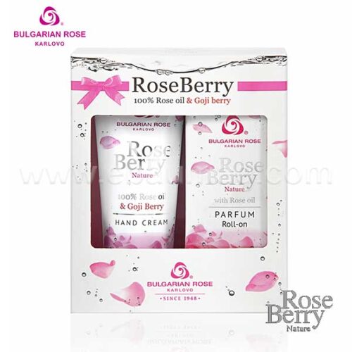 RoseBerry Nature Подаръчен комплект парфюм рол-он 9 мл и крем за ръце 75 мл