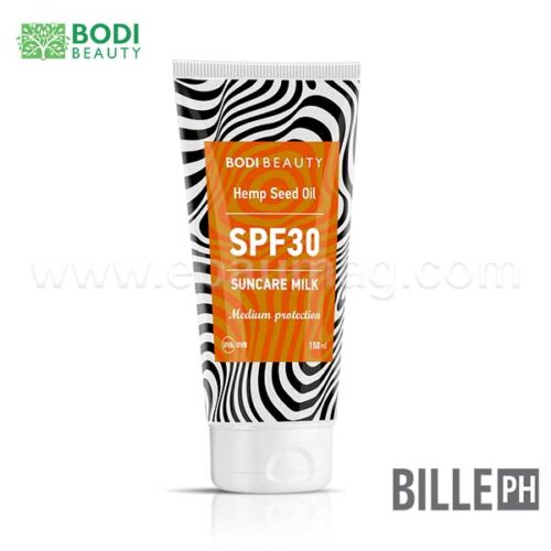 Bodi Beauty Биле PH Слънцезащитно мляко SPF 30 средна защита с масло от канабис 150 мл.