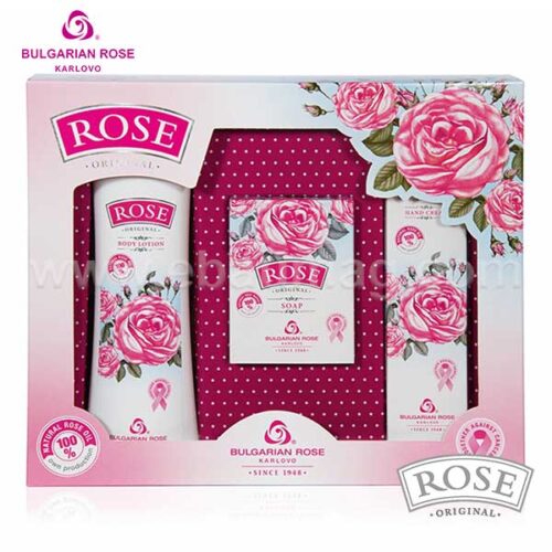 Rose Original Подаръчен комплект от 3 козметични продукта за тяло от Българска Роза 0484