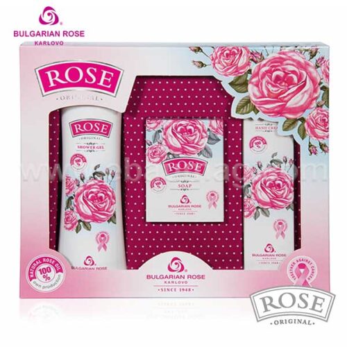 Rose Original Подаръчен комплект от 3 козметични продукта за тяло от Българска Роза