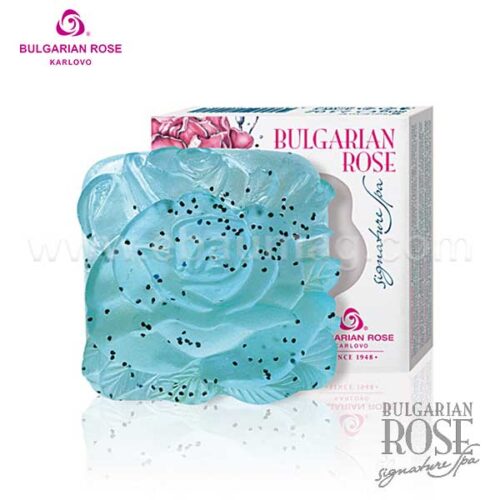 Bulgarian Rose Signature SPA глицеринов сапун син 75 гр от Българска Роза